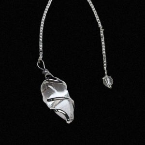 Péndulo Oval Cristal de Roca (4,5cm)