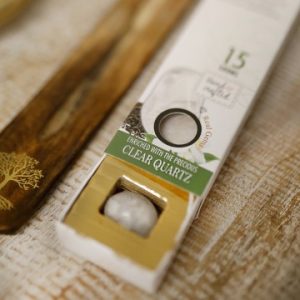Incienso Piedras Preciosas Cuarzo Blanco – Balance Espiritual