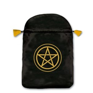 Bolsa Tarot Pentáculo – Lo Scarabeo – Negro Satinado