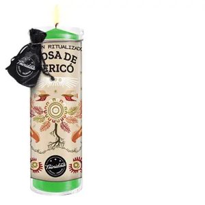 Velón Ritualizado – Flor de Jericó