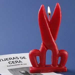 Vela – Tijeras De Cera ( Roja)
