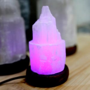 Lámparas USB Catedral Selenita de 10 cm
