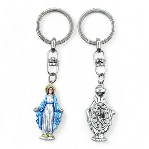Llavero Virgen Milagrosa Con Medalla